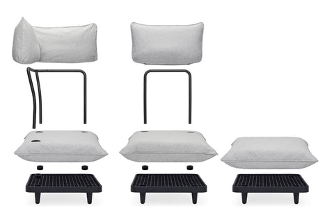 Pack Sofá grande PALETTI Royal y mesa Paletti