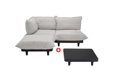 Sofa mediano + mesa PALETTI de la marca holandesa fatboy. Comprar online fatboy. Rincon del mueble. RDM.