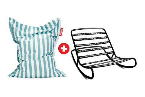 PACK Mecedora ROCK' N ROLL + Puf ORIGINAL OUTDOOR