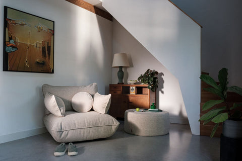 LOVESEAT SUMO BOUCLE RECYCLED de la marca holandesa fatboy. comprar online en rincon del mueble