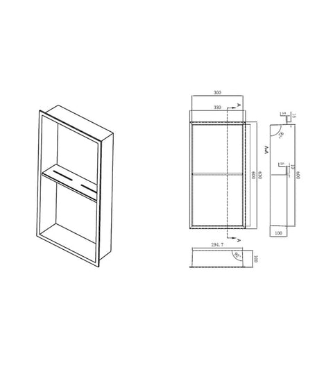 Hornacina ARTIC 33x63cm Medimex RDM Rincón del Mueble Madrid