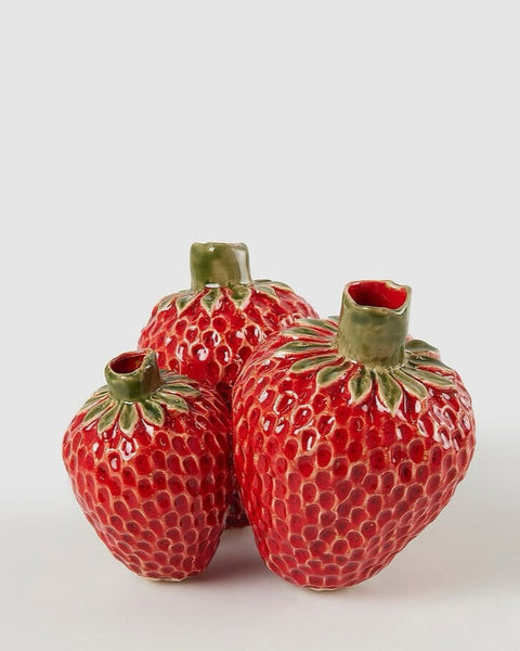 Jarrón de cerámica FRESAS