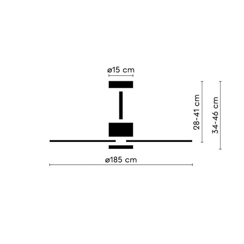 Ventilador de exterior NOVA XL negro SULION RINCON DEL MUEBLE MADRID