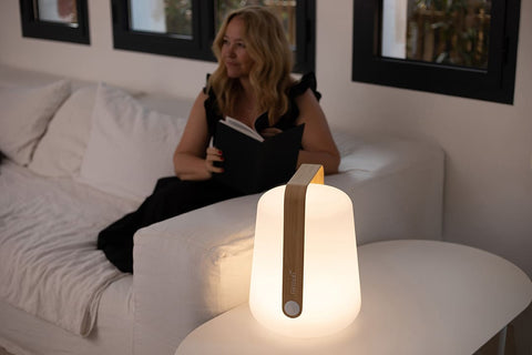Luminária de exterior em bambu BALAD 38cm
