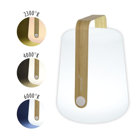 Lámpara de exterior de bambú BALAD de 38cm de la marca francesa Fermob. Comprar Fermob online. Rincón del Mueble