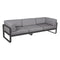 Sofá club BELLEVIE para 3 personas de la marca francesa Fermob. Comprar Fermob online. Rincón del Mueble