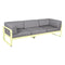 Sofá club BELLEVIE para 3 personas de la marca francesa Fermob. Comprar Fermob online. Rincón del Mueble