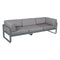 Sofá club BELLEVIE para 3 personas de la marca francesa Fermob. Comprar Fermob online. Rincón del Mueble