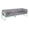 Sofá club BELLEVIE para 3 personas de la marca francesa Fermob. Comprar Fermob online. Rincón del Mueble