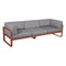 Sofá club BELLEVIE para 3 personas de la marca francesa Fermob. Comprar Fermob online. Rincón del Mueble