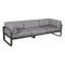 Sofá club BELLEVIE para 3 personas de la marca francesa Fermob. Comprar Fermob online. Rincón del Mueble
