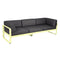 Sofá club BELLEVIE para 3 personas de la marca francesa Fermob. Comprar Fermob online. Rincón del Mueble