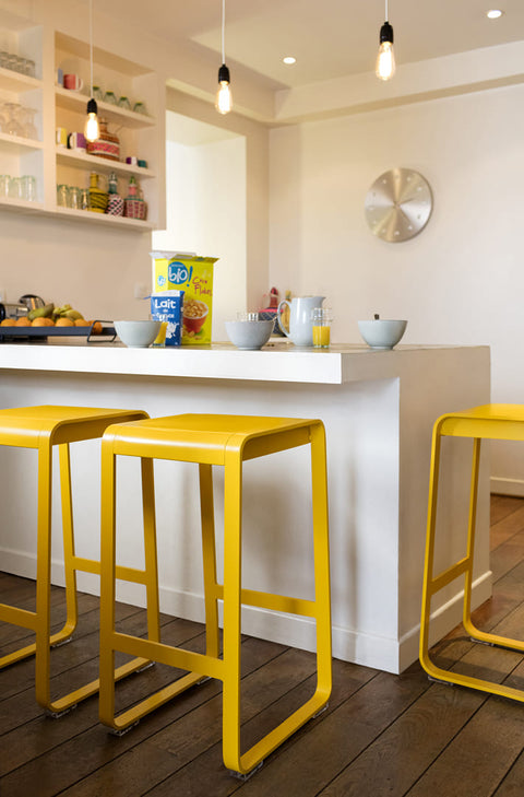 Taburete alto de bar BELLEVIE de la marca francesa Fermob. Comprar Fermob online. Rincón del Mueble