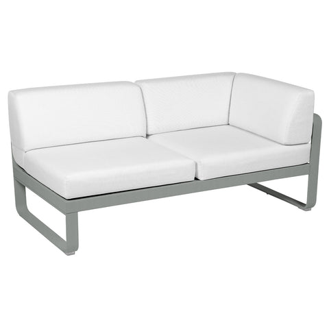 Módulo derecho esquina BELLEVIE 2 plazas. Colección Bellevie comprar online mobiliario Fermob exterior e interior. Rincón del Mueble RDM Madrid España.