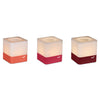 Set tricolor de 3 portavelas CUUB de 8cm de la marca francesa Fermob. Comprar Fermob online. Rincón del Mueble