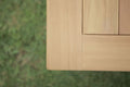 Mesa auxiliar cuadrada plegable Teca de 50 x 50 cm  LYON de la marca RDM. Comprar Teca online. Rincón del Mueble