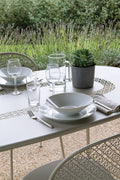 Mesa ovalada LORETTE 160x190cm, comprar online mobiliario de FERMOB en Rincón del Mueble RDM Madrid España, para exterior e interior