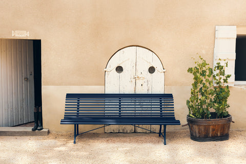 Banco LOUISIANE para 4 personas de la marca francesa Fermob. Comprar Fermob online. Rincón del Mueble