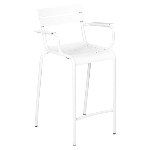 Silla alta con reposabrazos de bar LUXEMBOURG, comprar mobiliario online de la marca FERMOB en Rincón del Mueble RDM Madrid España