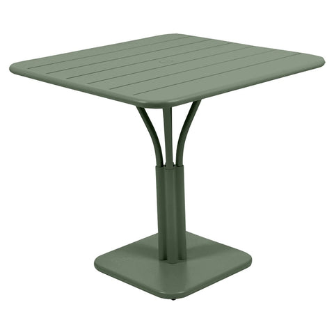 Mesa con pedestal LUXEMBOURG de 80 x 80 cm de la marca francesa Fermob. Comprar Fermob online. Rincón del Mueble