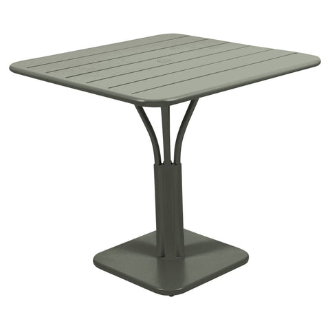 Mesa con pedestal LUXEMBOURG de 80 x 80 cm de la marca francesa Fermob. Comprar Fermob online. Rincón del Mueble