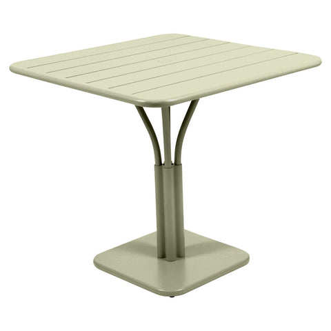 Mesa con pedestal LUXEMBOURG de 80 x 80 cm de la marca francesa Fermob. Comprar Fermob online. Rincón del Mueble