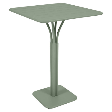 Mesa alta con pedestal LUXEMBOURG de 80x80cm. Fermob online. Rincón del Mueble