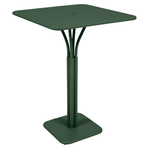 Mesa alta con pedestal LUXEMBOURG de 80x80cm. Fermob online. Rincón del Mueble