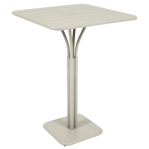Mesa alta con pedestal LUXEMBOURG de 80x80cm. Fermob online. Rincón del Mueble