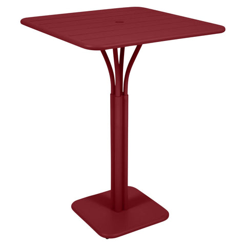 Mesa alta con pedestal LUXEMBOURG de 80x80cm. Fermob online. Rincón del Mueble