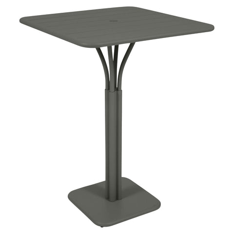 Mesa alta con pedestal LUXEMBOURG de 80x80cm. Fermob online. Rincón del Mueble