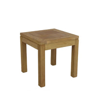 Mesa baja Teca MARSELLA de 45x45cm marca RDM. Comprar Teca online. Rincón del Mueble