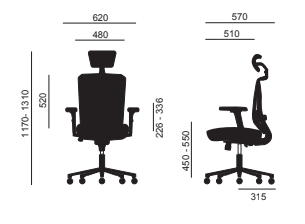 Silla oficina Sofia en Rincón del Mueble RDM MAdrid España